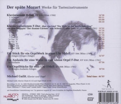Der Späte Mozart - Werke für Tasteninstrumente