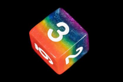 Metallic Dice Games 7-Set: 16mm: RBWwh