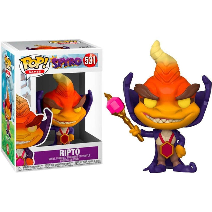 Funko 43347 POP. Vinyl Spyro The Dragon: Ripto Collectible Figure, Multicolour, Regular