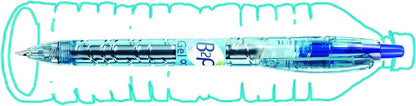 Pilot B2P Gel Rollerball Recycled 0.7mm Green (Pack of 10