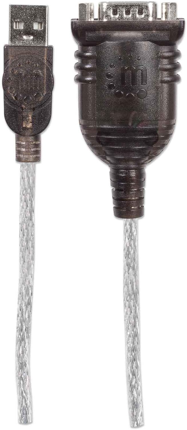 MANHATTAN 151849 Cable DE Serie Negro 1,8 M USB SERIAL/COM/RS232/DB9