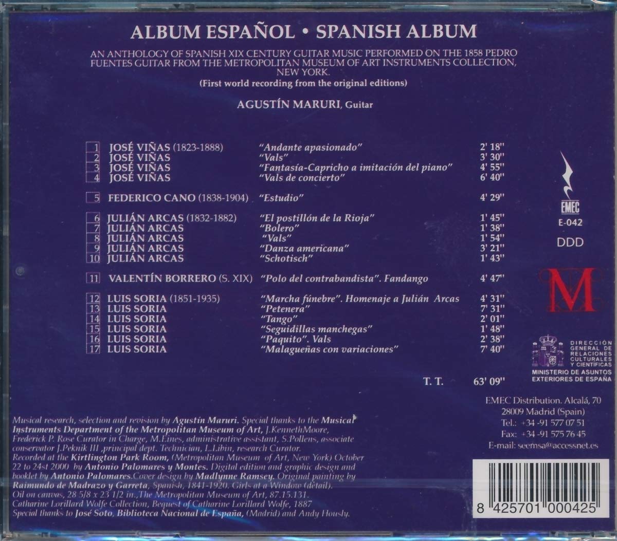 Agustin Maruri-Spanish Album: Spanish Guitar