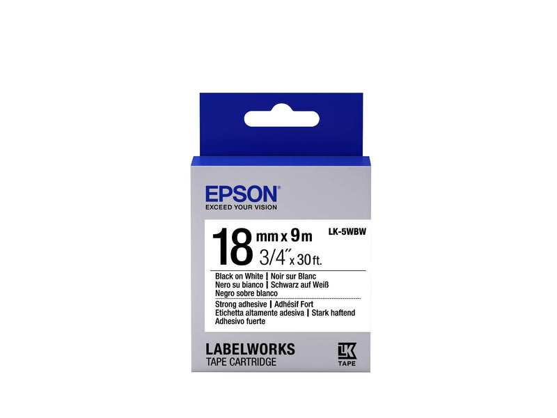 Epson LK-5WBW - label-making tapes (Black on white, LabelWorks LW-1000P LabelWorks LW-400 LabelWorks LW-400VP LabelWorks LW-600P LabelWorks LW-700, Blister