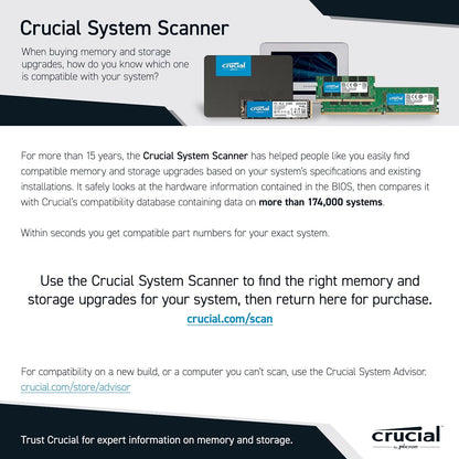 Crucial RAM 16GB DDR4 2666MHz CL19 Memory for Mac CT16G4S266M 2666MHz (Mac) 16GB
