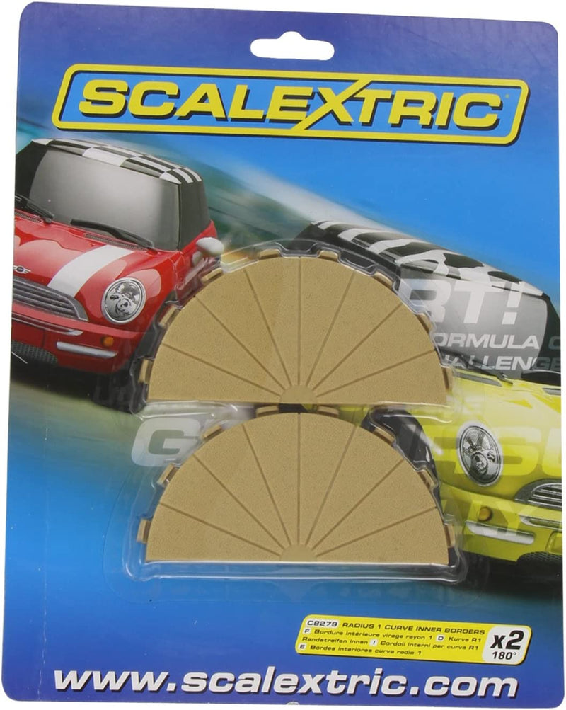 Scalextric Radius 1 Curve Inner Borders 180° x 2