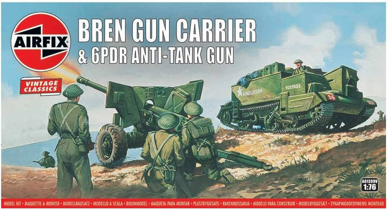 Bren Gun Carrier & 6PDR Panzerabwehrkanone, Modellbausatz