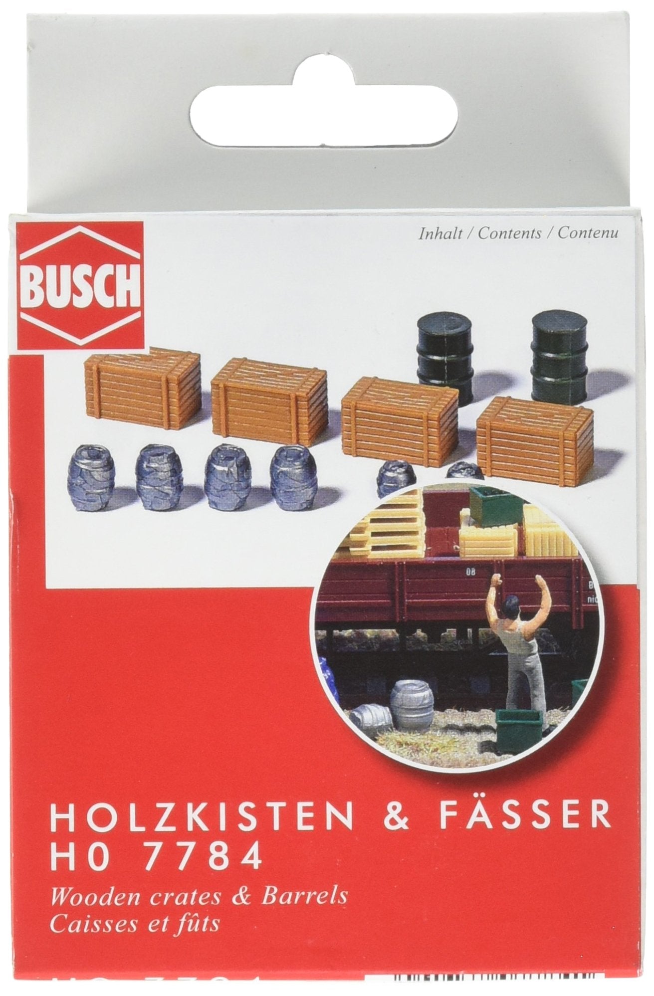 Busch 7784 Barrels & Crates 12/ HO Scenery Scale Model