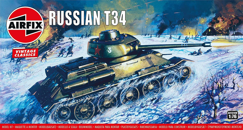 T-34 Sowjetischer Panzer, Modellbausatz, Grau