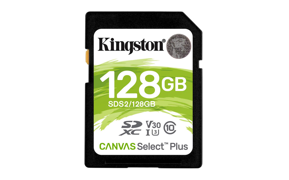 Kingston - 128Gb Sdxc Canvas Select Plus 100R C10 Uhs-I U3 V30