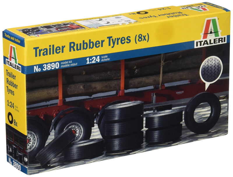 Italeri 510003890 1:24 scale Trailer Tyres (Pack of 8)