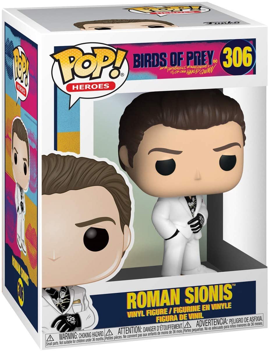 Funko POP! Heroes: Birds Of Prey - Roman Sionis - (White Suit) - 1/6 Odds For Rare Chase Variant - DC Comics - Collectable Vinyl Figure For Display - Gift Idea - Official Merchandise - Movies Fans