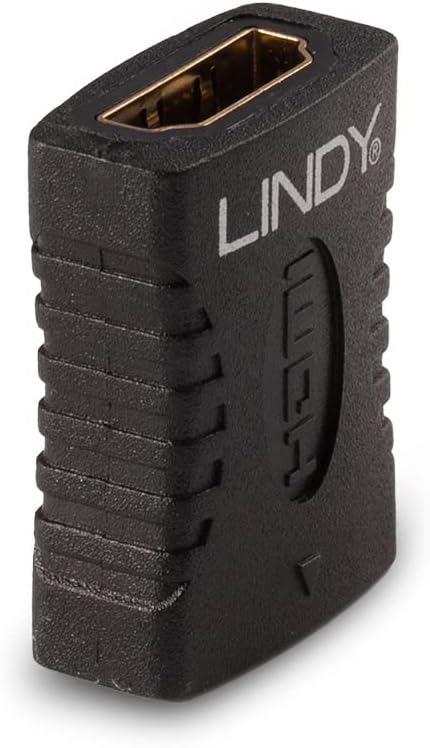 LINDY 4K HDMI Coupler / Extender, HDMI 2.0, 4K@60Hz, HDMI Female to Female, Gold Plated, for TVs, Blu-Ray, Monitor, Projector, Sky, Virgin, BT, Xbox, PS4/5, Home Cinema, UHD, 3D, HDR, HDCP, Ethernet