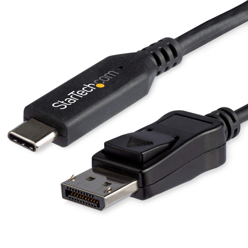 StarTech.com 3.3ft/1m USB C to DisplayPort 1.4 Cable - 8K/5K/4K USB Type-C to DP 1.4 Alt Mode Video Adapter Converter - HBR3/HDR/DSC - 8K 60Hz DP Monitor Cable - USB-C/Thunderbolt 3 (CDP2DP141MB
