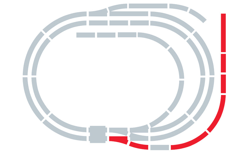 Hornby - Pack extensión E, Accesorio Circuito iniciación (R8225)