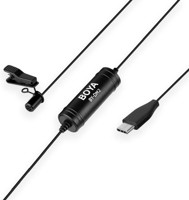 Boya BY-DM2 USB Type-C Omnidirectional Lavalier Microphone for Android Devices
