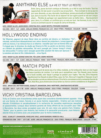 Woody Allen box vol. 3 - Anything Else, Hollywood Ending, Match Point, Vicky Cristina Barcelona (Franse versie