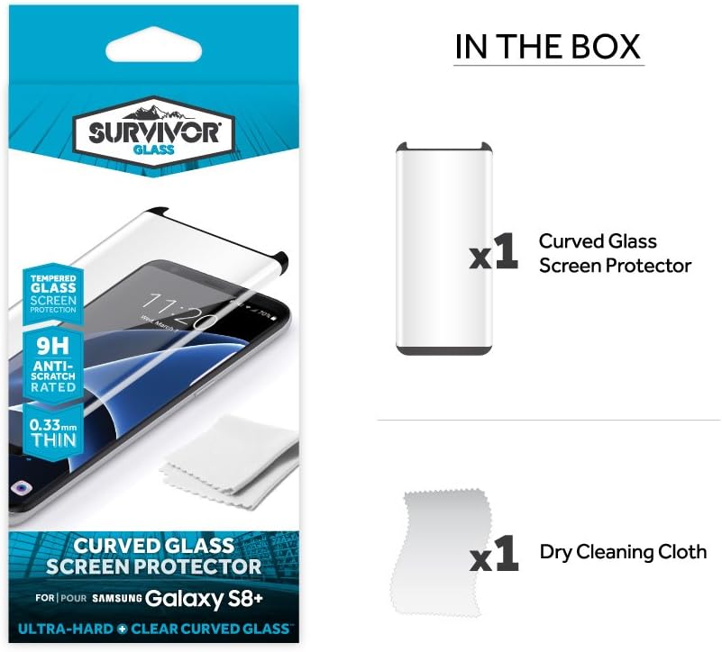 Griffin Glass Screen Care Protector for Samsung Galaxy S8 Plus - Clear