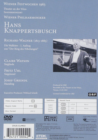 Hans Knappertsbusch Wiener Festwochen 1963