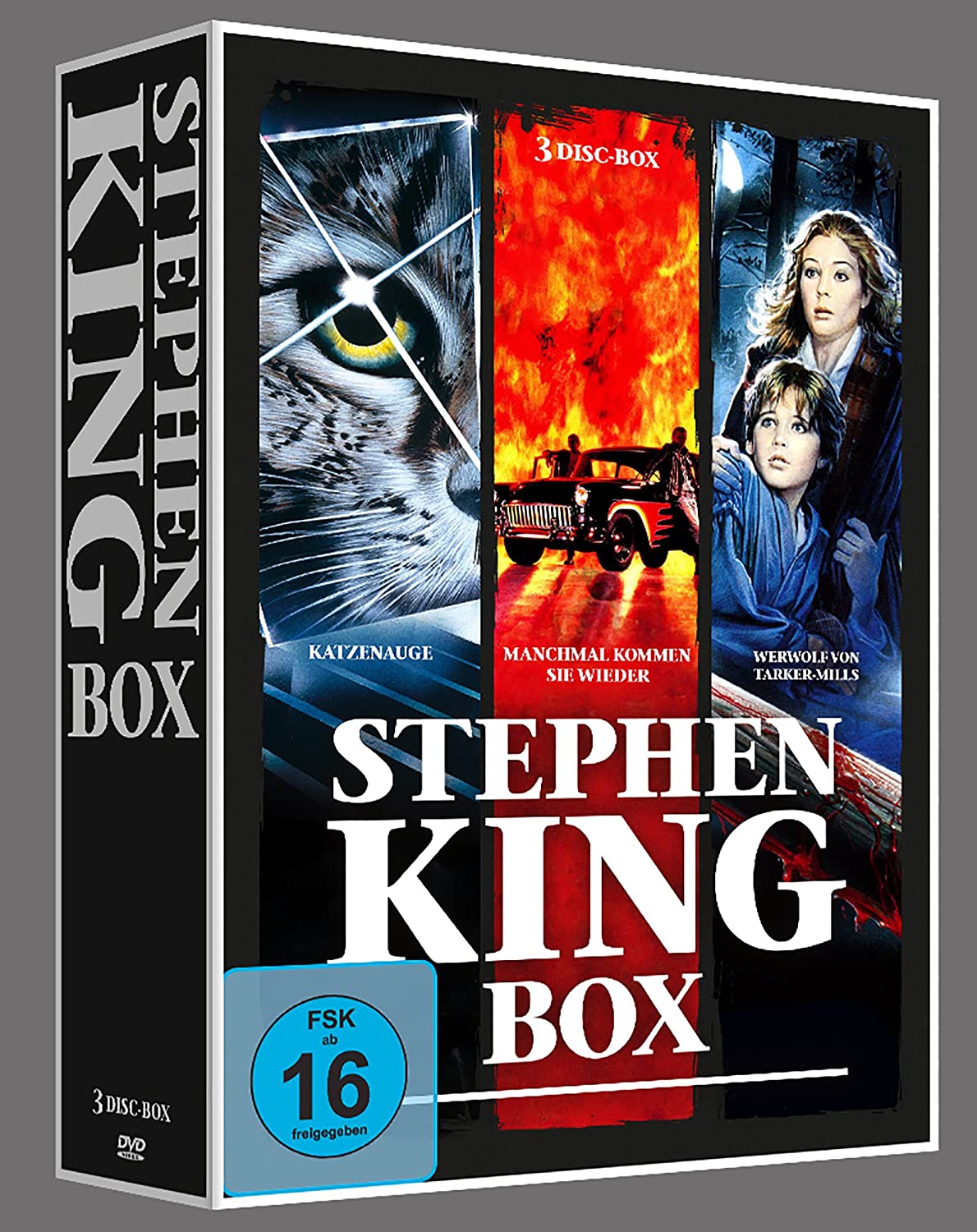 Stephen King Box. 3 DVDs.
