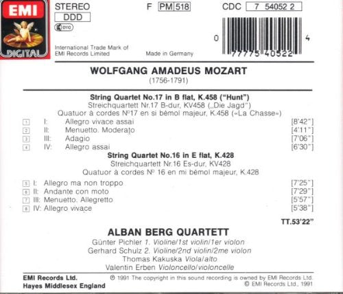 String Quartets 16 & 17