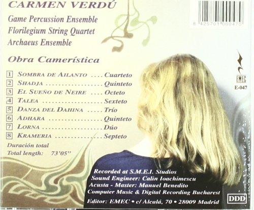 Carmen Verdu-Obra Cameristica