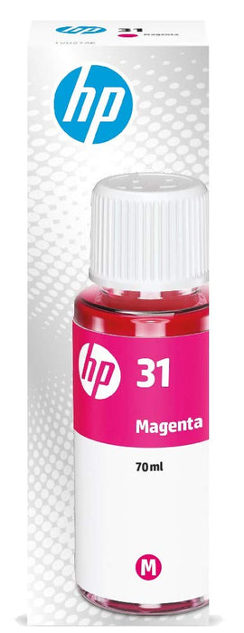 HP 1VU27AE 31 70 ml Original Ink Bottle, Magenta, Single Pack
