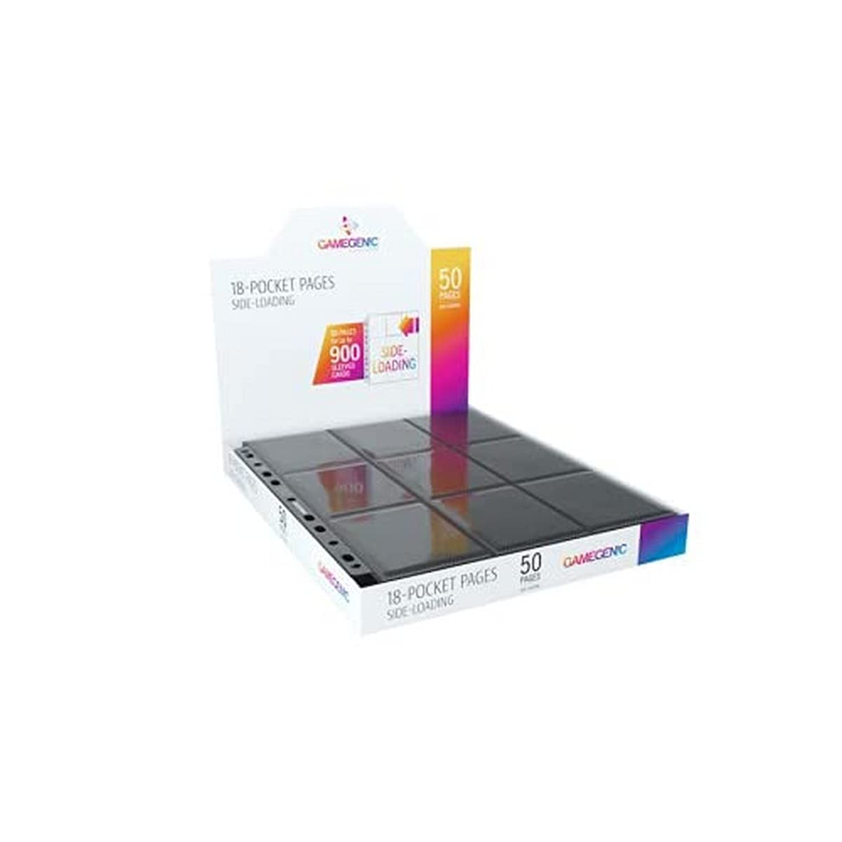 Gamegen!c - Sideloading 18-Pocket Pages Display Black (50), Black (Gamegenic GG3002
