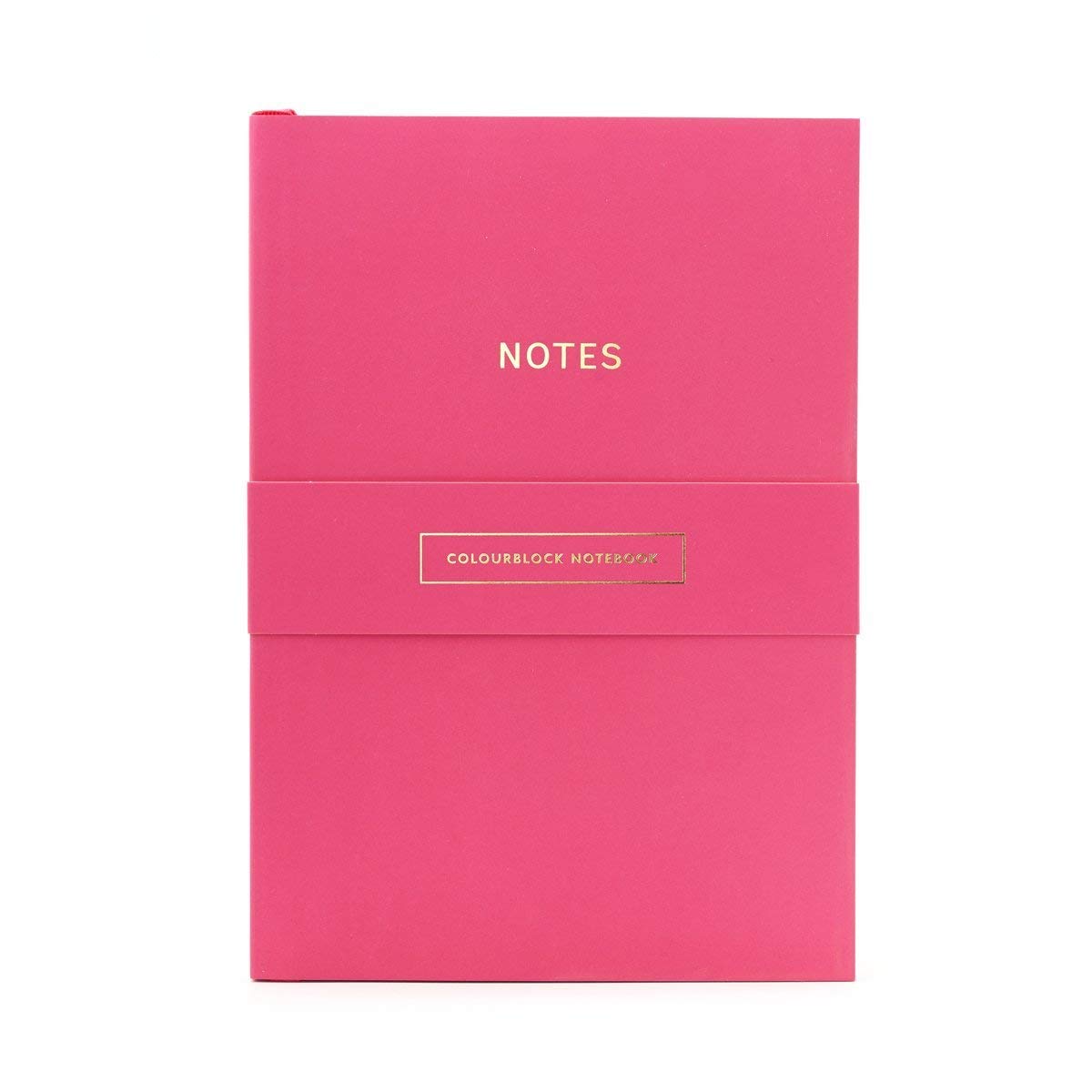 Colourblock A5 Notebook Cerise Pink