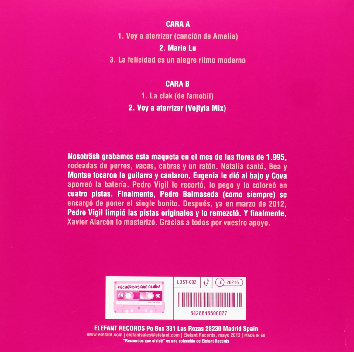 La Primera Maqueta (1995) Single]