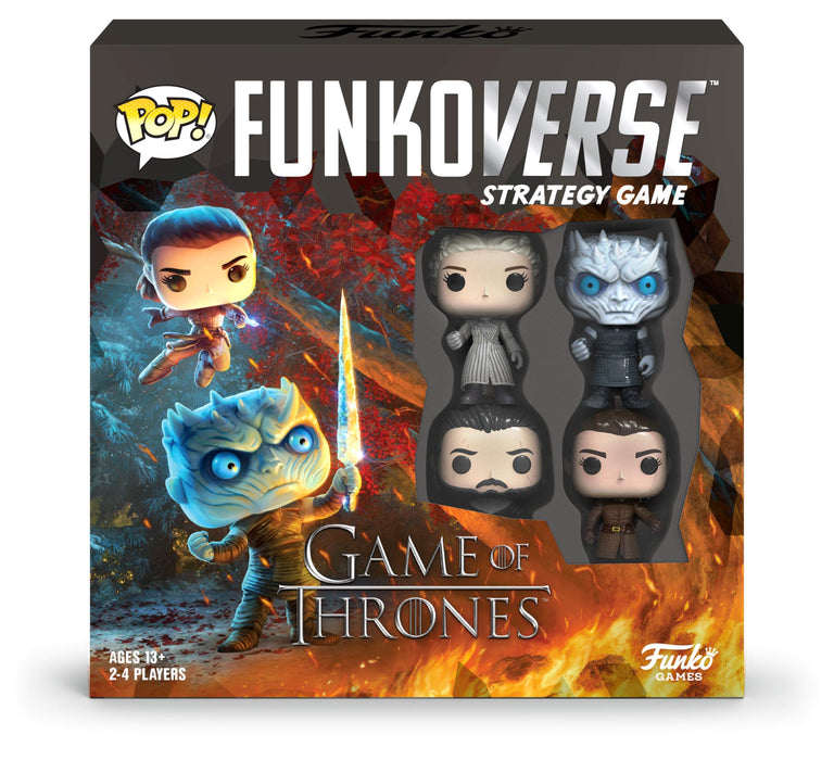 Funkoverse: Games Of Thrones (4 Pack Exclusive Funko POP! Figures) Light Strategy Board Game For Children And Adults (Ages 10+) Ideal for 2 - 4 Players - Funko 46060
