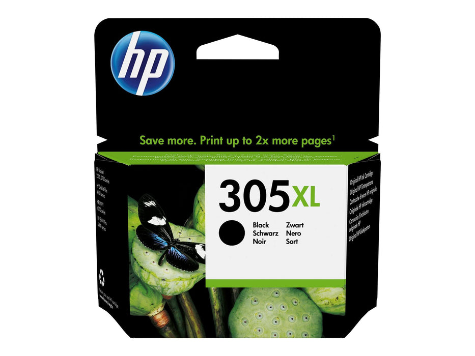 HP 3YM62AE 305XL High Yield Original Ink Cartridge, Black, (Pack of 1) Packaging may vary Black Standard