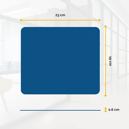 Fellowes Mouse Mat with Non-Slip Rubber Base - Solid Colour Mouse Pad - Suitable for Both Optical and Laser Mice - 186 x 224 x 6mm