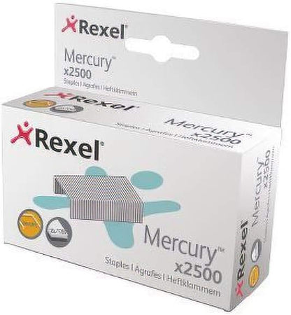 Rexel Mercury Heavy Duty Staples, For up to 120 Sheets, Use with the Mercury Heavy Duty Stapler, Box of 2500, 2100928