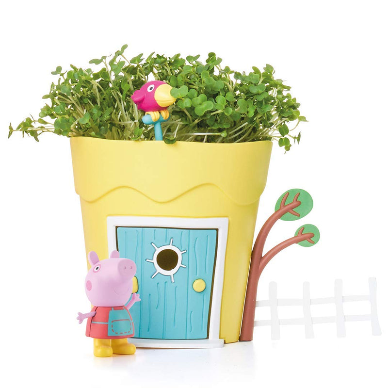 Peppa Pig PP101 Kids' Animal & Insect Habitat Kits, Yellow, 11cm Peppa Growing Pot