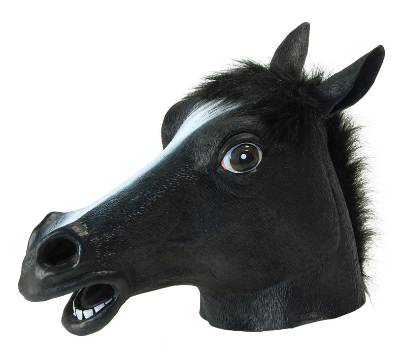 Bristol Novelty - Cabeza de caballo máscara de goma para disfraz