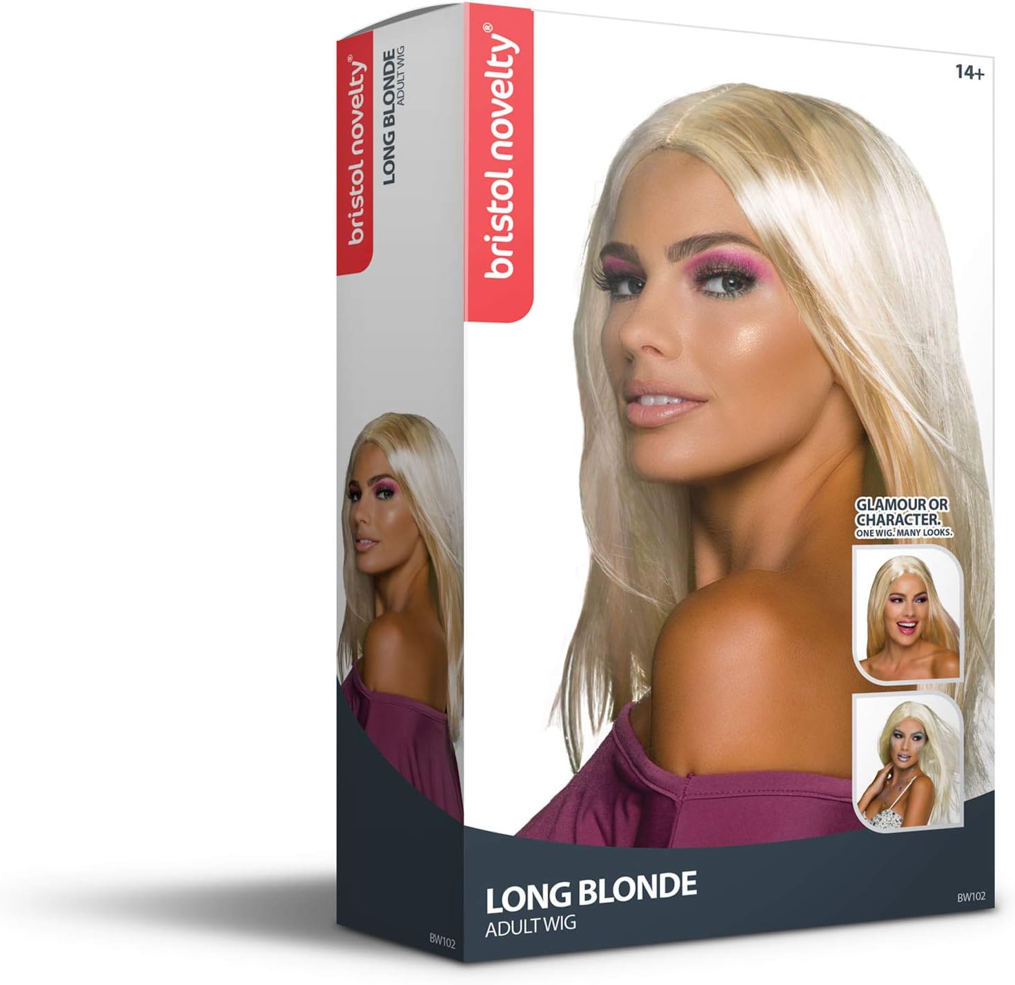 Bristol Novelty womens Long Blonde Wig | For Women Blonde Accessory, Multicolor, One Size 18-Inch UK