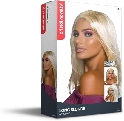 Bristol Novelty womens Long Blonde Wig | For Women Blonde Accessory, Multicolor, One Size 18-Inch UK