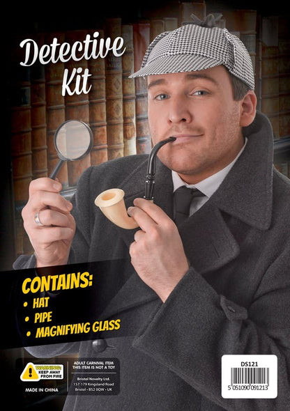 Bristol Novelty DS121 Detective Costume Accessory Set, One Size
