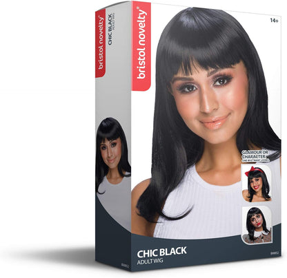 Bristol Novelty BW851 Chic Doll Wig, Blonde, One Size Black