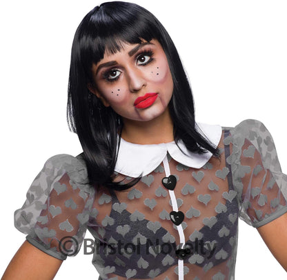 Bristol Novelty BW851 Chic Doll Wig, Blonde, One Size Black