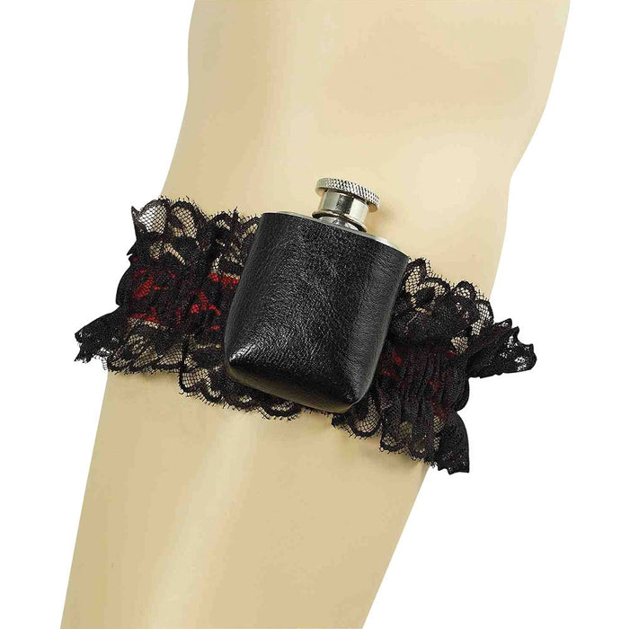 Bristol Novelty Unisex Garter with Hip Flask