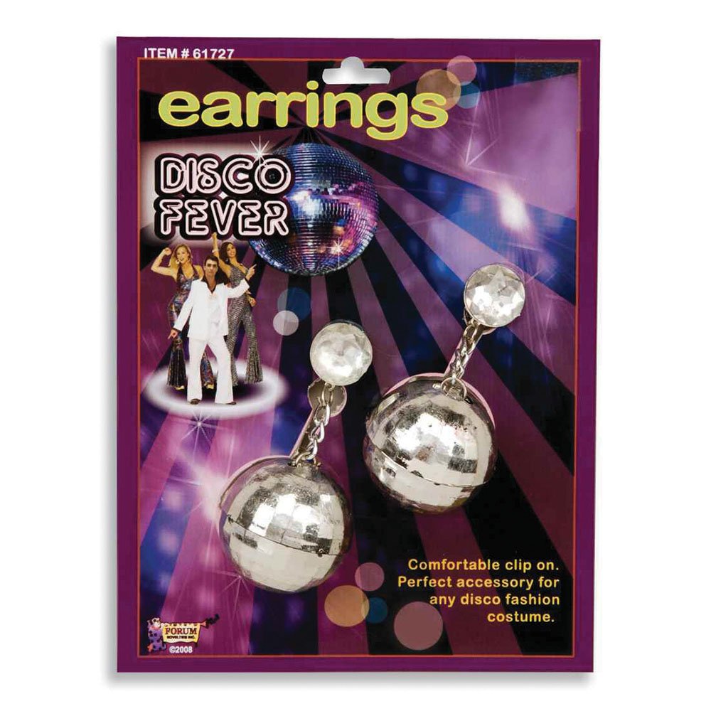 Bristol Novelty BA576 Disco Ball Earring, Womens, One Size