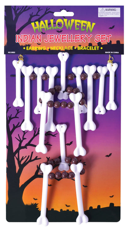 Bone Jewellery - Necklace, Bracelet, Earrings (accesorio de disfraz
