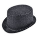 Bristol Novelty BH084 Black Glitter Topper Hat Trilby, Unisex-Adult, One Size