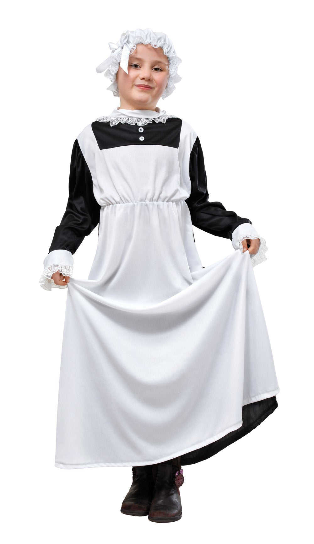 Bristol Novelty CC863 Victorian Maid Costume, White, Medium, 134 cm