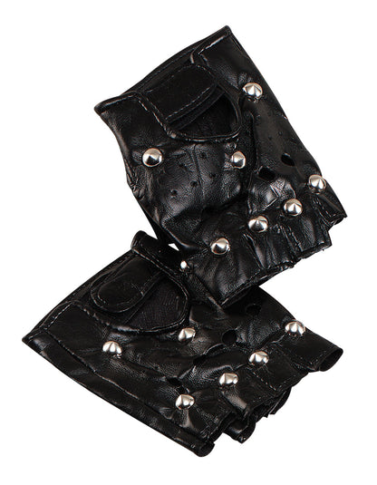 Bristol Novelty BA187 Studded Punk Gloves | Black Accessory, One Size