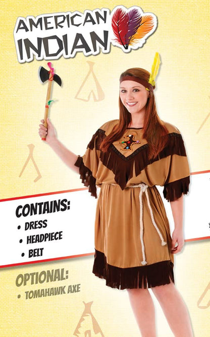 Native American Lady Fancy Dress Costume
