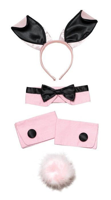 Bristol Novelty DS089 Bunny Girl Set Pink and Black, One Size