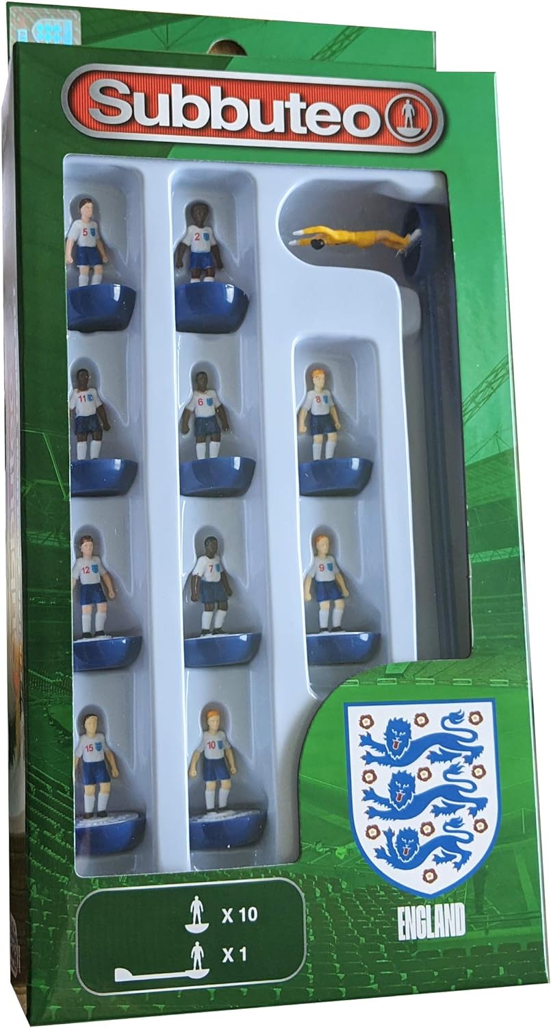 Subbuteo England Team Player Set,3485, Blue,white