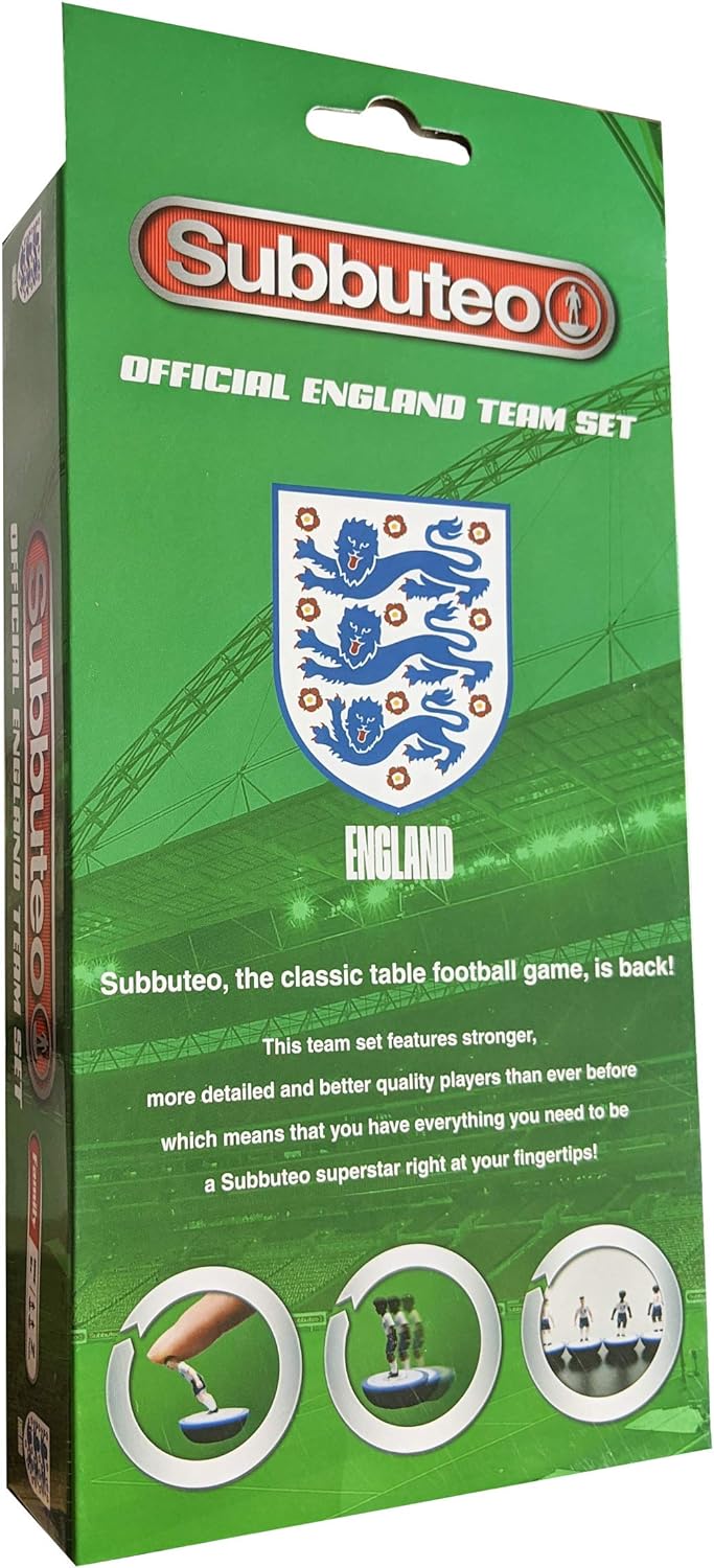 Subbuteo England Team Player Set,3485, Blue,white